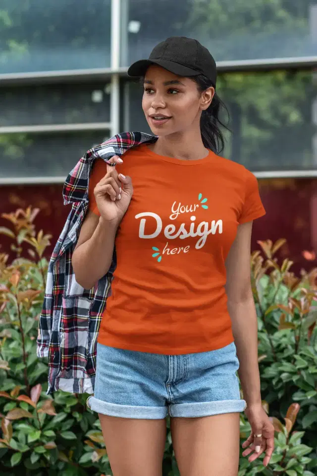 Design preview mockup of custom t-shirts for same day custom t-shirt printing that can be fulfilled through a local SameDayCustom partner in Pittsburgh, Pennsylvania